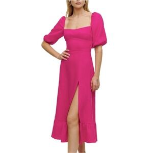 Reformation Belgium Linen Dress- Pink NWT‎ 2